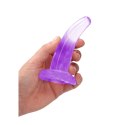 RealRock Crystal Clear - model zakrzywiony z przyssawką 11,5 cm