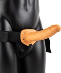 RealRock Hollow Strap-On 20,5 cm - Wibrujący pas z regulacją