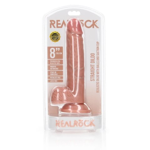 RealRock Model Prosty 20,5 cm z przyssawką - realistyczny wygląd
