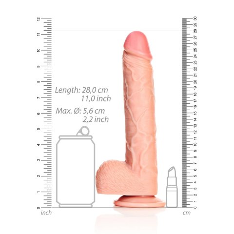 RealRock Model Prosty 25,5 cm - system mocowania, powierzchnia anatomiczna