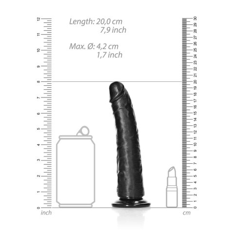 RealRock Model Slim 18 cm - anatomiczny kształt z mocną przyssawką
