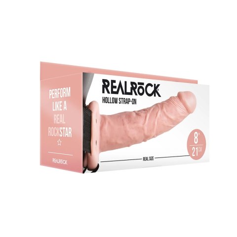 RealRock Pas z regulacją i anatomiczny wkład 20,5 cm czarny