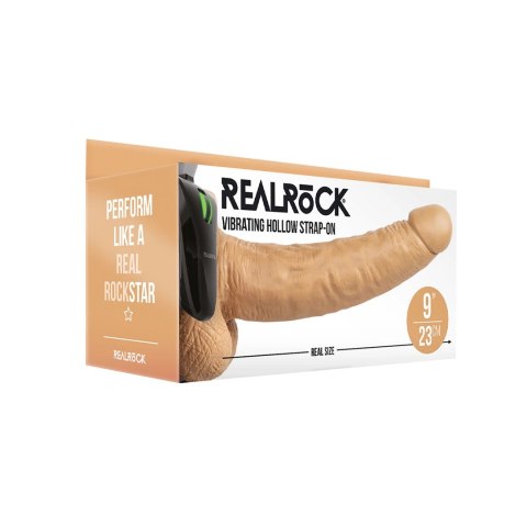 RealRock Pasek z anatomicznym wibratorem 23 cm, regulowany system