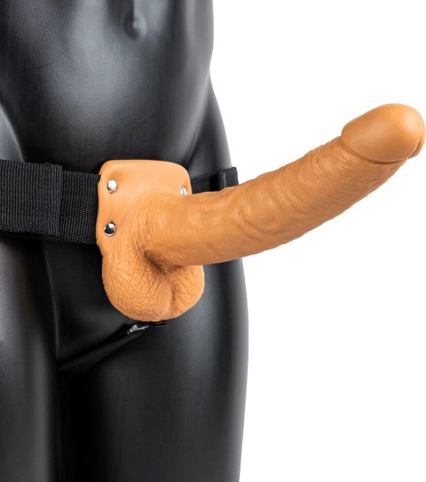 RealRock Pasek z anatomicznym wibratorem 23 cm, regulowany system