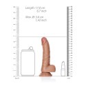 RealRock Zakrzywiony model z przyssawką 15,5 cm, anatomiczne detale