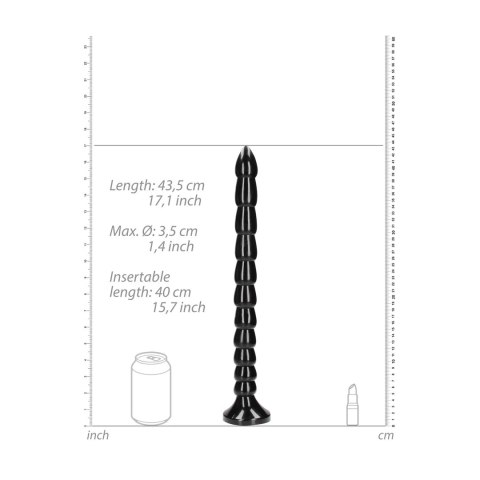 OUCH! Anal Snake 40 cm z wypustkami i przyssawką, elastyczny