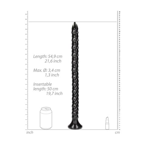 OUCH! Anal Snake 50 cm - elastyczny model łuskowaty z przyssawką