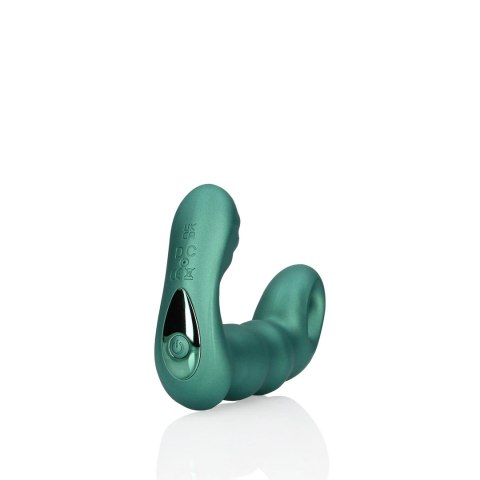 Ouch! Beaded masażer prostaty z pilotem, zielony, 10 trybow wibracji