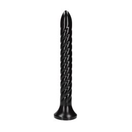 Ouch! Model Anal Snake 30 cm drobno prążkowany - elastyczny z przyssawką