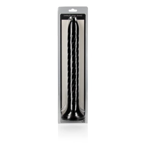 Ouch! Model Anal Snake 30 cm drobno prążkowany - elastyczny z przyssawką