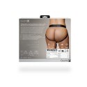 Ouch! Wibrujący pas intymny z otwartym tyłem XL/XXL, system O-Ring