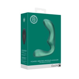 Ouch! by Shots Wibrujący masażer prostaty z pilotem, silikon zielony