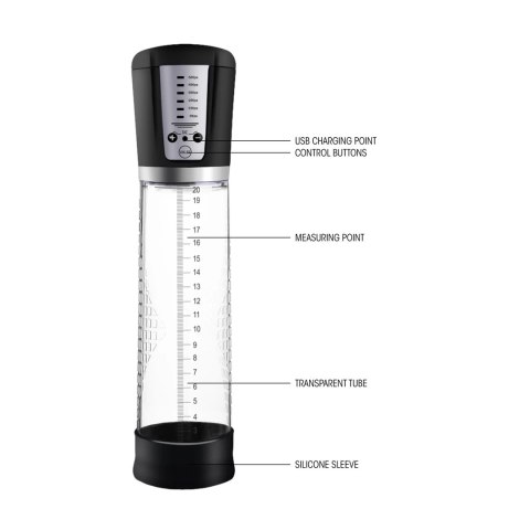Pumped by Shots Automatyczna Pompa Intymna Premium 29 cm Akumulatorowa