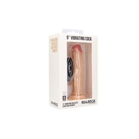 RealRock Model 23 cm - Wibrująca maszyna intymna z pilotem, beżowa