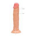 RealRock Model 23 cm - Wibrująca maszyna intymna z pilotem, beżowa