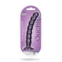 Ouch! Beaded G-Spot 20,5 cm - silikonowy model z przyssawką, fioletowy