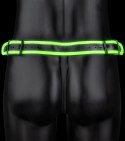 Ouch! Glow in the Dark Majtki z Klamrą S/M, Zielone, Regulowane