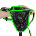 Ouch! Glow in the Dark Majtki z Klamrą S/M, Zielone, Regulowane