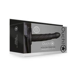 Ouch! Hollow Strap-On 20 cm - anatomiczny model na pasku z wypustkami