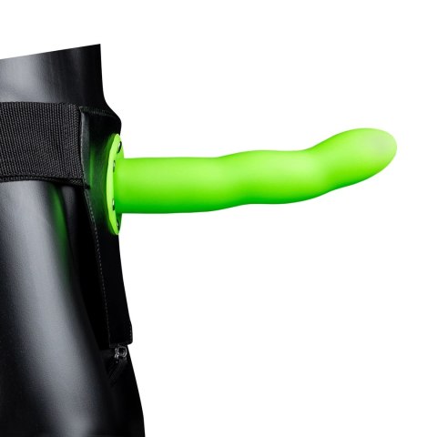 Ouch! Hollow Strap-On świecący w ciemności 20 cm, regulowany pasek