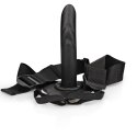 Ouch! Hollow Strap-On z wypustkami 20 cm, regulowany, czarny
