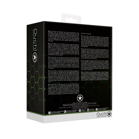 Ouch! Maska na oczy Glow in the Dark fluorescencyjna zielona