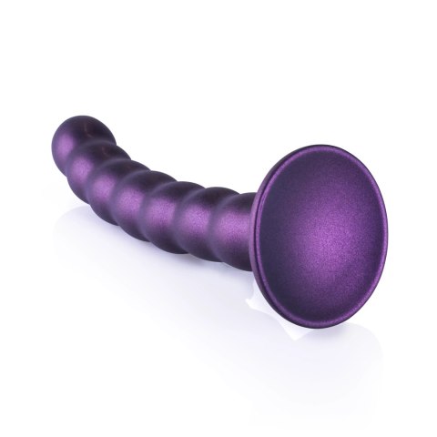 Ouch! Silikonowy model G-Spot z koralikami, metaliczny, 16,5 cm