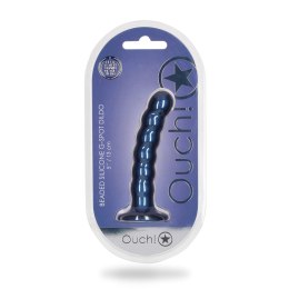 Ouch! Silikonowy model z koralikami, przyssawka, metaliczny, 13 cm
