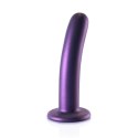 Ouch! Smooth Silicone 14,5 cm - Model z przyssawką, metaliczny kolor
