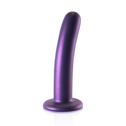 Ouch! Smooth Silicone 14,5 cm - Model z przyssawką, metaliczny kolor