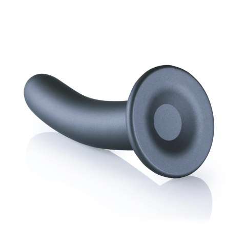 Ouch! Smooth Silicone 17 cm - Smukły model z przyssawką, srebrny