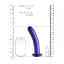 Ouch! Smooth Silicone G-Spot Model 17 cm z Przyssawką Metallic