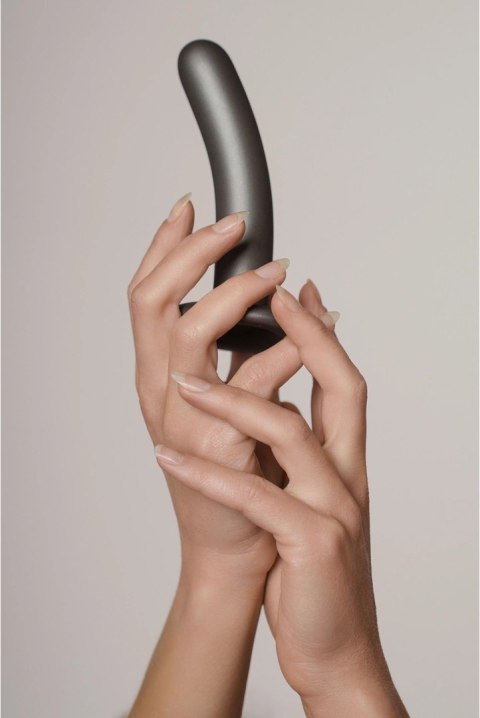 Ouch! Smooth Silicone G-spot 12 cm - Model anatomiczny z przyssawką, fioletowy