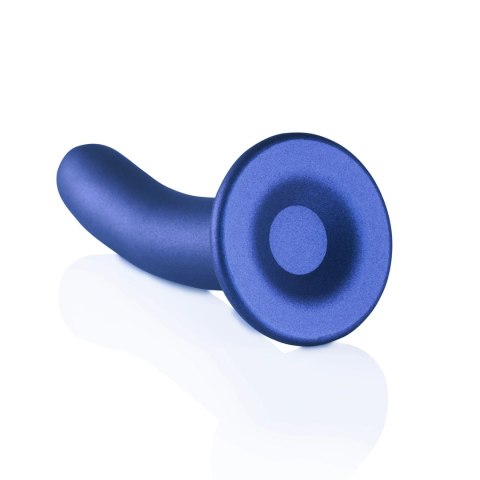 Ouch! Smooth Silicone - Model z przyssawką, 14,5 cm, metaliczny kolor