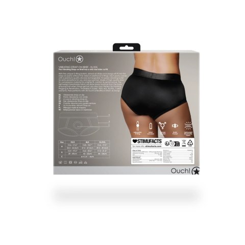 Ouch! Vibrating Strap-on Briefs XL/XXL - System O-Ring, 10 Trybow