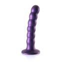 Ouch! silikonowy model koralikowy z przyssawką 13 cm, metaliczny