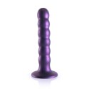 Ouch! silikonowy model koralikowy z przyssawką 13 cm, metaliczny