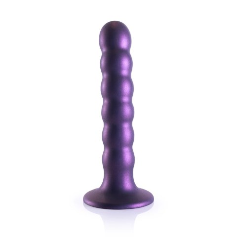 Ouch! silikonowy model koralikowy z przyssawką 13 cm, metaliczny