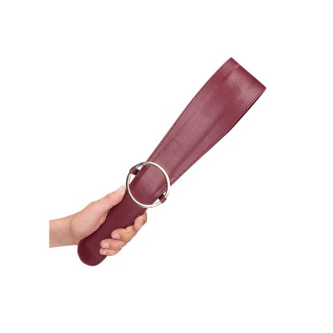OUCH! Pasek do chłosty Halo - ekoskora, złote detale, prestiżowy design