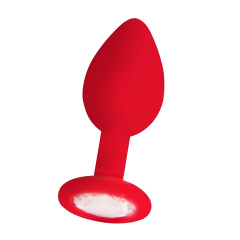 Ouch! Silikonowy korek z ozdobnym kryształem, uniwersalny rozmiar