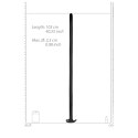 Ouch! Teksturowany model wężowy 100 cm z uchwytem, czarny