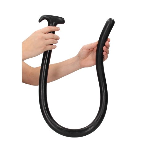 Ouch! Teksturowany model wężowy 100 cm z uchwytem, czarny