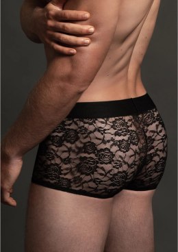 Allure Men Lace SM bokserki męskie z transparentnej koronki czarne