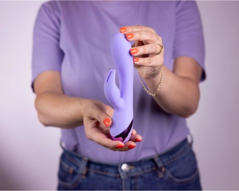 Loveline Digital Lavender - silikonowy model kroliczek, podwojna stymulacja
