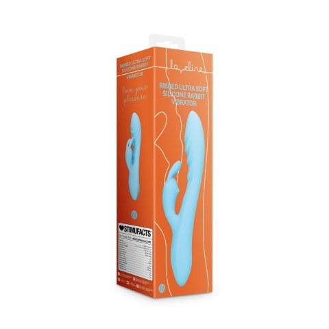 Loveline Glacial Blue - silikonowy model kroliczek, ultra gładki