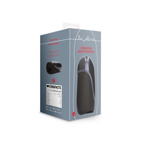 Loveline Licorice Black - Wibrująca maszyna intymna, silikonowa, czarna