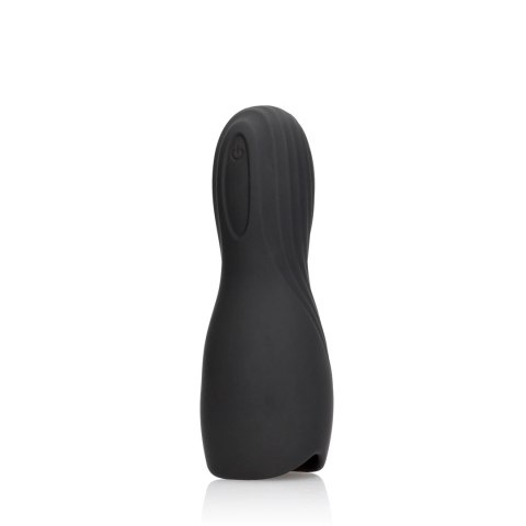 Loveline Sleeve Licorice Black - wibrująca maszyna intymna, czarna