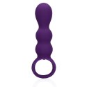 Loveline Wibrator anatomiczny Clear Purple - model łezka, silikonowy