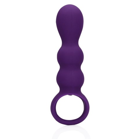 Loveline Wibrator anatomiczny Clear Purple - model łezka, silikonowy
