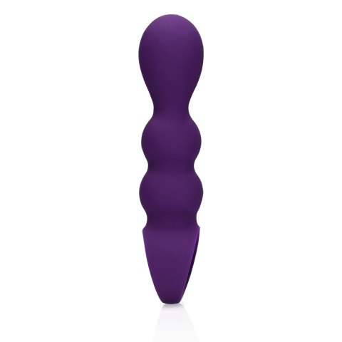 Loveline Wibrator anatomiczny Clear Purple - model łezka, silikonowy